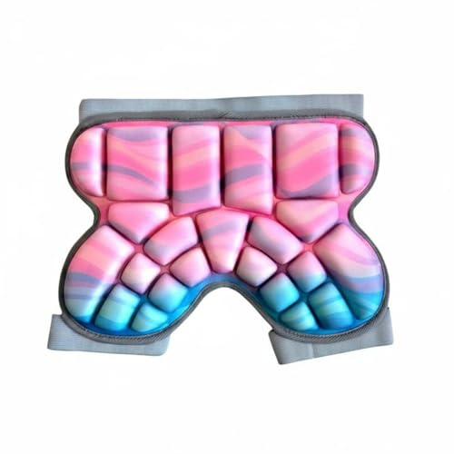 Bffcnl Shorts Antiurto Comfortevole Pantaloncini con Imbottitura EVA Elastico Attrezzatura Protettiva per Bambini, Pattinaggio, Skateboard , Blu E Rosa , Bambino - S 15-27.5 Kg