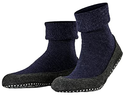 FALKE Cosyshoe M Hp lana puños en la suela 1 par, Calcetines para casa Unisex adulto, Azul Dark Blue 6680, 39-40