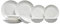 Royal Doulton Gordon Ramsay Maze White Collection Stoneware Set of 12 - Dinner Plates, Side Plates, & Cereal Bowls Ideal for Breakfast, Lunch and Dinner