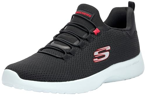 Skechers Men's Dynamight Sneaker, Black Mesh, 8.5 UK