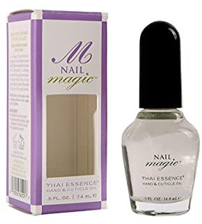 NAIL MAGIC Hand & Cuticle Oil - Thai Essence, Lemongrass and Lavender Essential Oils for Nails - Organic, Natural Nail Oil, Nail Repair, Nail Vitamins for Stronger Nails - 0.5 Fluid Ounce