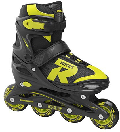Roces Jungen Jokey 2.0 Boy Inline-Skates, Black-Lime, 34-37