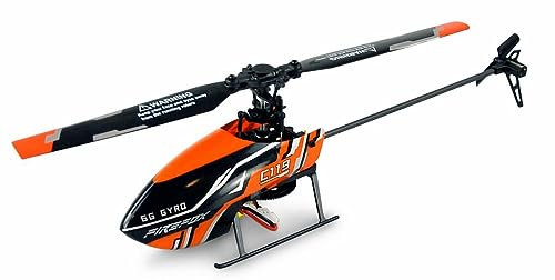 Amewi 25312 AFX4 Single-Rotor Helikopter 4-Kanal 6G RTF 2,4GHz RC Hubschrauber, Schwarz-orange