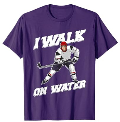 Cool Ice Hockey Player Art for Men Women Ice Hockey Lover T-Shirt