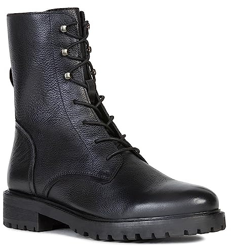 Geox Damen D Hoara H Stiefeletten, Schwarz, 39 EU