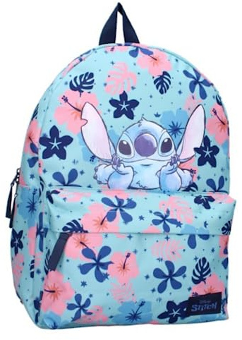mybagstory - Sac à dos – Stitch - Bleu - Enfant - Ecole - Maternelle - Garderie – Primaire - Cartable Fille - 39 cm - Idée Cadeau