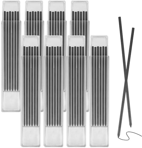 48 Pcs Pencil Refills, 2.8 mm Black Tracer Pencil Lead Refills | Waterproof, Solid Deep Hole Pencils, For Construction Workers,Building Carpenters