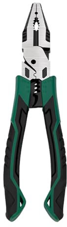 Alicates multifuncionales de 8 pulgadas para pelar cables, crimpadora, pernos cortadores para manejo de cables y reparaciones domésticas