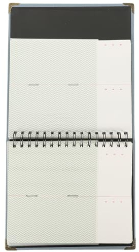 FOMIYES Álbum para Guardar Entradas de Cine y Conciertos Libreta Decorativa Azul para Colección de Tickets Álbum Multifuncional de Hojas Sueltas para Organizar Boletos de Tren y Avión