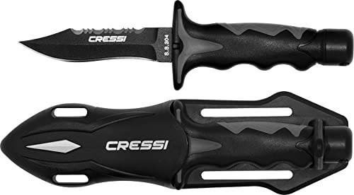 Cressi Predator Small Dive Knife, Schwarz, 18 cm, RC554500