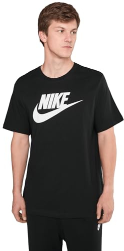 Nike Icon Futura, Sportswear Men S Tshirt Donna, Nero (Black/White), M