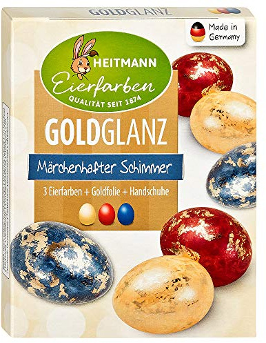 Heitmann - Pellicole decorative per uova di Pasqua, colore: oro lucido