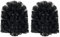 Splash Home 2PCS Toilet Bowl Brush Head Replacement with Sturdy Stiff Bristles for Bathroom, Black