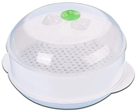 Cuiseur Vapeur À Micro-ondes Pour Légumes et Riz - Plastique Résistant À La Chaleur Monocouche Avec Couvercle Pour La Cuisine