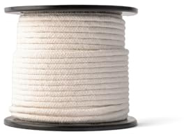 SNURO Baumwollkordel dick (5 mm, 50 m, Natur) - Geflochtenes Baumwollseil für viele Projekte - Waschbare Schnur für Häkeln & Stricken - Regenerierte Baumwolle für Makramee & DIY - Bruchkraft 128 kg