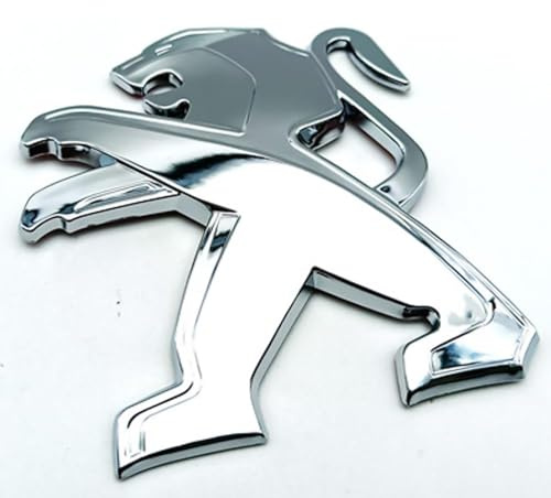 AUJSHDH Coche Emblema, para Peugeot 208 2015-2019 Impermeables Coche Insignia Pegatina 3D Frontal Capó Maletero Insignia Calcomanía Accesorios Coche,B