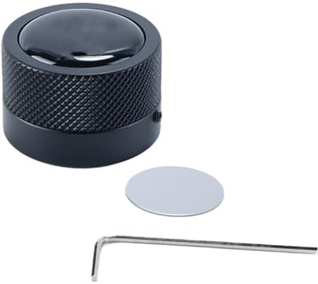 Orivin Billardkreidehalter, rund, praktisches Werkzeug, Billardzubehör, magnetischer Mini-Kreidespitzenbehälter, runde Box, Billard (schwarz)