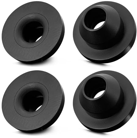 Wischwasser Scheibenwaschpumpe Dichtungskappe Dichtung für Scheibenwaschpumpe - Waschwasserpumpe Dichtung Kappe, 443955465, Gummidichtungen Kompatibel mit VW T3 T4 T5 Jetta Golf, Autozubehör 4 Stk