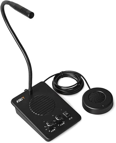 CHROX Sistema De Intercomunicación De Ventana Bidireccional, Altavoz De Cristal Antiinterferencias, Interfono De Voz, para Tiendas, Oficinas, Hospitales Y Restaurantes, 110 V-220 V