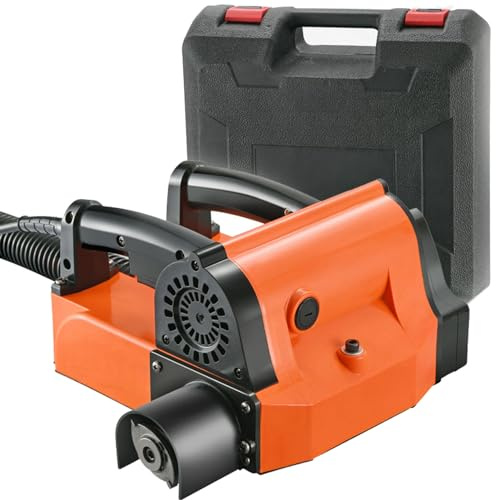 Electric Wall Planing Machine, 1680W Dust-Free Putty Scraper with Vacuum Hose and 3.2m Power Cord for Smooth Concrete Finishing