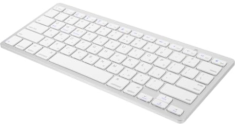 Genérico Teclado Inalámbrico Ultrafino Hebreo Silencioso para Ordenador Portátil Escritorio Accesorio de Computadora Teclado Electrónico Moderno