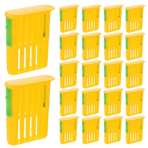 Veemoon 50 Cages en Plastique pour Reines guêpes kit d'élevage apicole pour l'isolement et Le Transport des Reines guêpes - Conception ventilée - Fournitures pour apiculteurs
