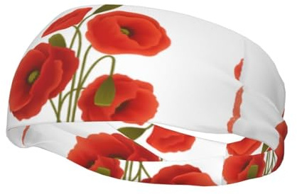 Beau bandeau de sport à fleurs pour homme et femme - Élastique et antidérapant - Pour cyclisme, randonnée, yoga, hockey sur glace