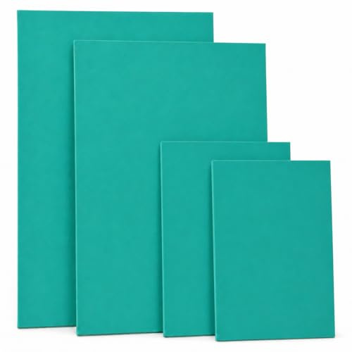 AINIUNIU 4 Pezzi Linoleum per Incisione Fogli di Gomma, Fogli A4 A5 in Polimero a Taglio Morbido, Linoleum per Incisione, per la Realizzazione di Stampe, Timbri Fai da Te, Stampaggio