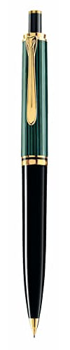 Pelikan Bleistift Souverän 400, Schwarz-Grün, hochwertiger Druckbleistift im Geschenk-Etui, 997163