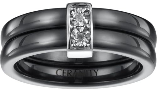 Bague Cercle en Argent avec diamant blanc - Bijoux Femme