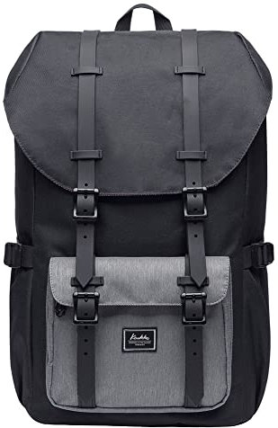 KAUKKO Ep5 Rucksack für Herren, Schwarz und Grau-5, one size, Tagesrucksa