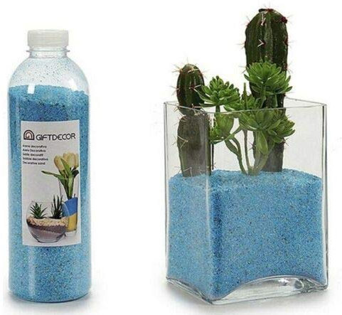 Arte 1.5 KG Decorative Sand Blue Colour Fish Tank Plants Arts & Crafts