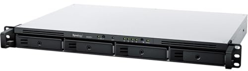 Synology 4-Bay Rackmount NAS RackStation RS422+ (Diskless),Black