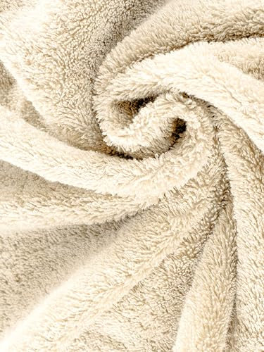 herzbach home Premium Handtücher 50 x 100 cm 2er-Set (Creme) – Hochwertige, weiche & saugstarke Handtücher in Bester Qualität – 100% natürliche Baumwolle