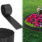 UISEBRT Cortenstahl Rasenkante, Verzinktes Beetbegrenzung aus Metall Einfach zu Montieren, 15cm Hoch Flexibel Rasenkanten, Wurzelsperre Blumenbeet oder als Mähkante Länge Anpassbar(10M, Schwarz)
