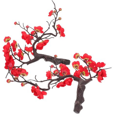 ibasenice 2pièces Branche De Artificielle Décor De Fleurs De Fausse Fleur De Tige De De Centre De Table