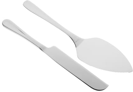 UKCOCO Herramientas Inoxidable para Cortar y Servir Tartas Cuchillo y Pala Multiusos para Queso y Carne para Fiestas y Rebanar Tartas con Durabilidad y Fácil Limpieza