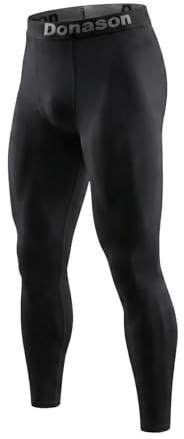 Donason löparleggings för män, kompressionsbyxor, baslager, tights, elastiskt mjukt tyg, atletiskt tight, gym, snabbtorkande, sportbyxor, träningsleggings, cykling, basket, yoga, uppvärmda byxor