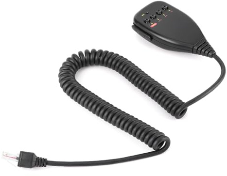 BAFOVY Bilhandhållen Mikrofon ABS-handmikrofon 8-stift med Sido-PTT Flexibel PU-kabel för Mobilradioanvändning för TM 231 TM 241 Tvåvägsradioanvändare