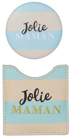 Draeger – Espejo Redondo de Bolsillo para Llevar a Todas Partes, cumpleaños, Todas Las Ocasiones, 8,5 x 8 cm