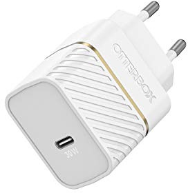 Otterbox USB-C PD GaN EU Chargeur Mural 30W, USB-C Fast Charger pour Smartphone et Tablette, Testé Contre Les Chutes, Robuste, Ultra Durable, Blanc