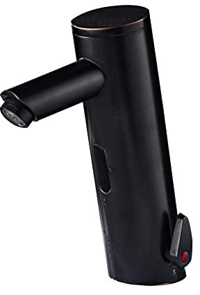 Infrarot Sensor Wasserhahn Schwarz Automatischer Sensor Wasserhahn Infrarot Heiß und kalt wasserhahn bad waschbecken armaturen Batteriebetrieben