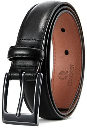 CHAOREN Mens Belts Leather Gift for Men - Ideal Match for Mens Dress Shoes