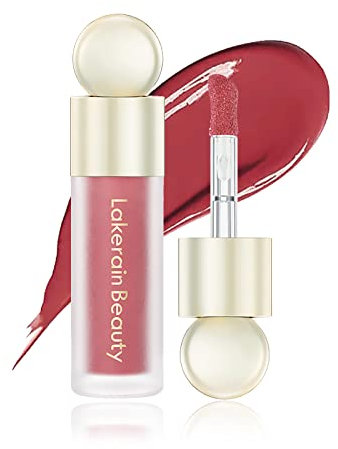 Prreal Liquid Blush, Velvet Cream Blush Face Makeup, Matte Soft Liquid Blusher for Cheek, Long-lasting and Waterproof, Dewy Finish Cheek Tint Blush to Create Natural-looking Flush, Rosewood