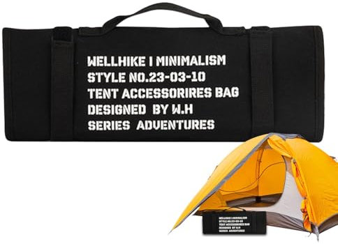 Tasche für Campingpfähle, Tragetasche für Zeltpfähle | Robuste Aufbewahrungstasche für Zeltstangen-Heringe - Tragbarer Erdspieß-Tragekoffer-Organizer für Rucksackreisen, Zeltzubehör, Camping