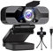 IFaca Webcam Full HD 1080p avec Deux Microphones,Upgraded Autofocus, 30fps,avec réduction du Bruit,avec Privacy Shutter,Webcam USB Plug and Play pour vidéoconférence/appels en Ligne/Streaming en