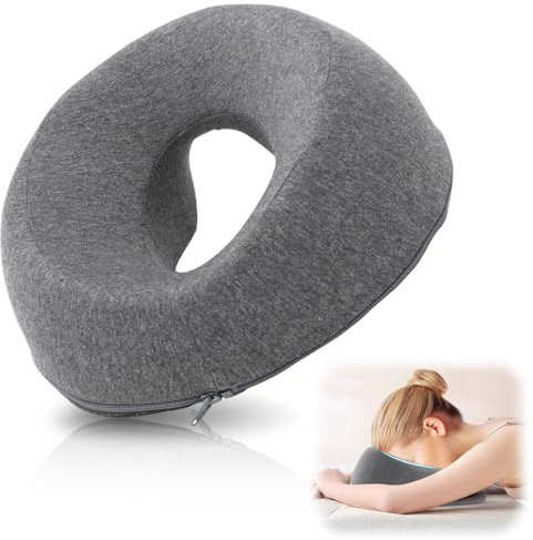 MIUUIPI Cuscino massaggiante per la culla del viso, massaggiante per il viso, massaggio a forma di U, in memory foam, per massaggiare il viso