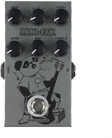 Pedal de distorsión de metal MVAVE para guitarra eléctrica, 9 tonos con ecualizador ajustable de 3 bandas para una experiencia de sonido a medida