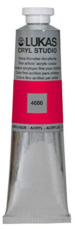 Lukas Cryl Studio 75 ml, Acrylfarbe in Premium-Qualität, Zinnoberrot