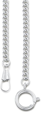 PUREgrey verchromte Panzerkette - Taschenuhrkette